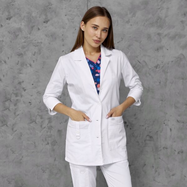 Жіночий медичний жакет Dickies колір білий