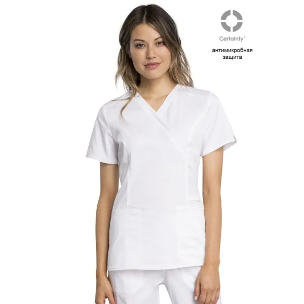 Жіночий медичний костюм Cherokee Revolution Tech - колір білий (WHT)