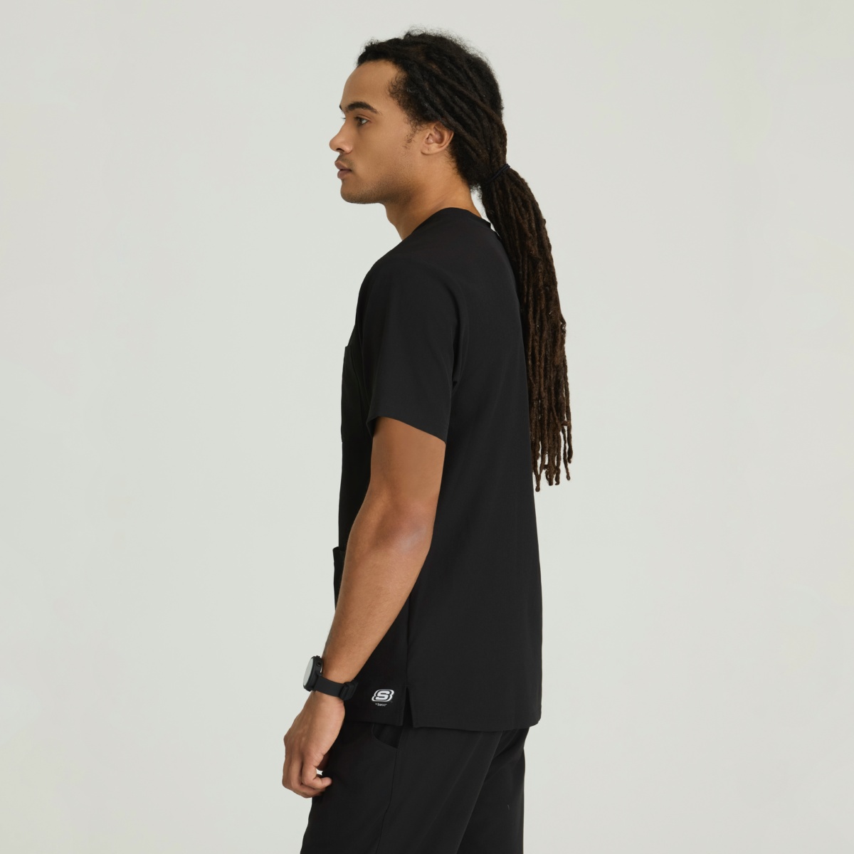 Мужской медицинский костюм Skechers черный — изображение 5