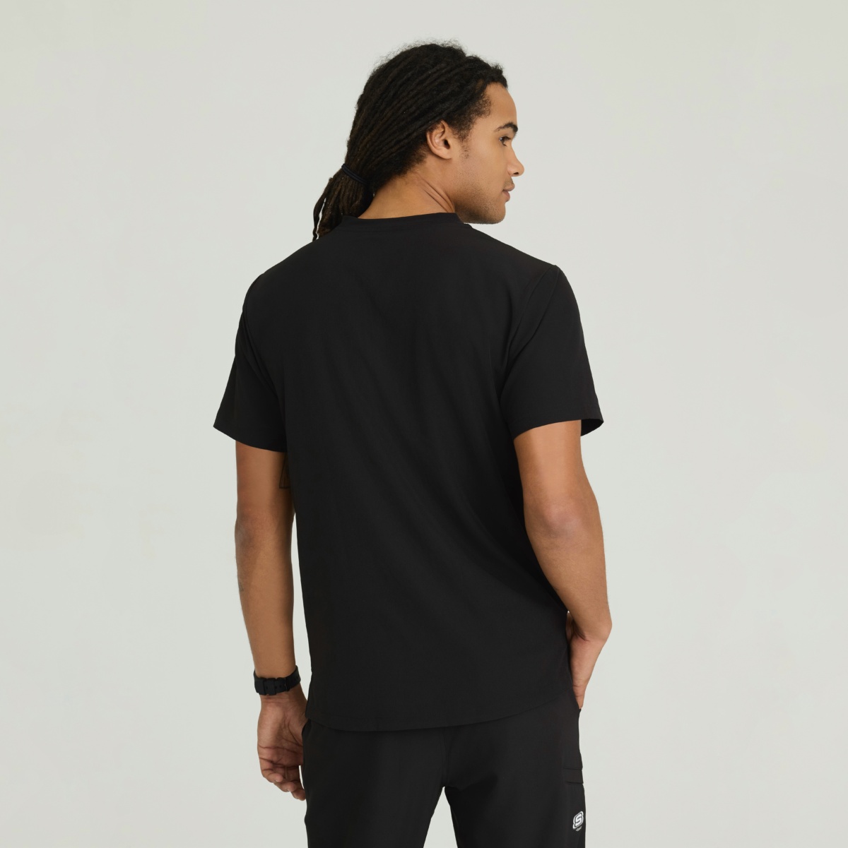 Мужской медицинский костюм Skechers черный — изображение 6