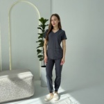 Жіночий медичний костюм Skechers сірий