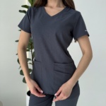 Жіночий медичний костюм Skechers сірий - Зображення 4