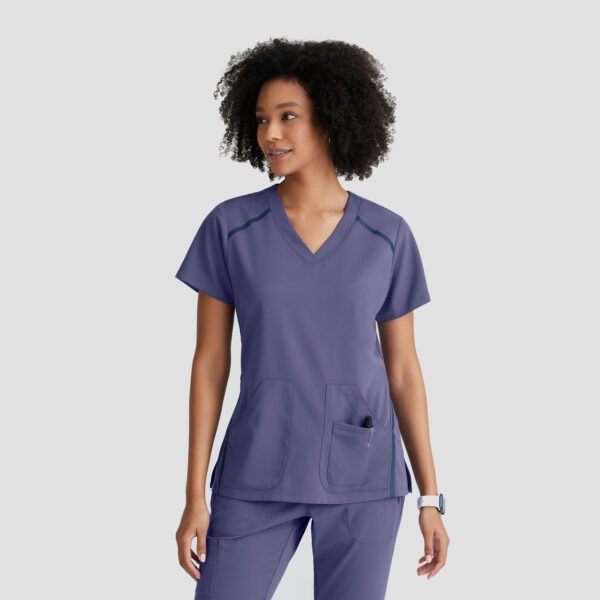 Жіночий медичний костюм Grey's Anatomy "Impact" фіолетовий