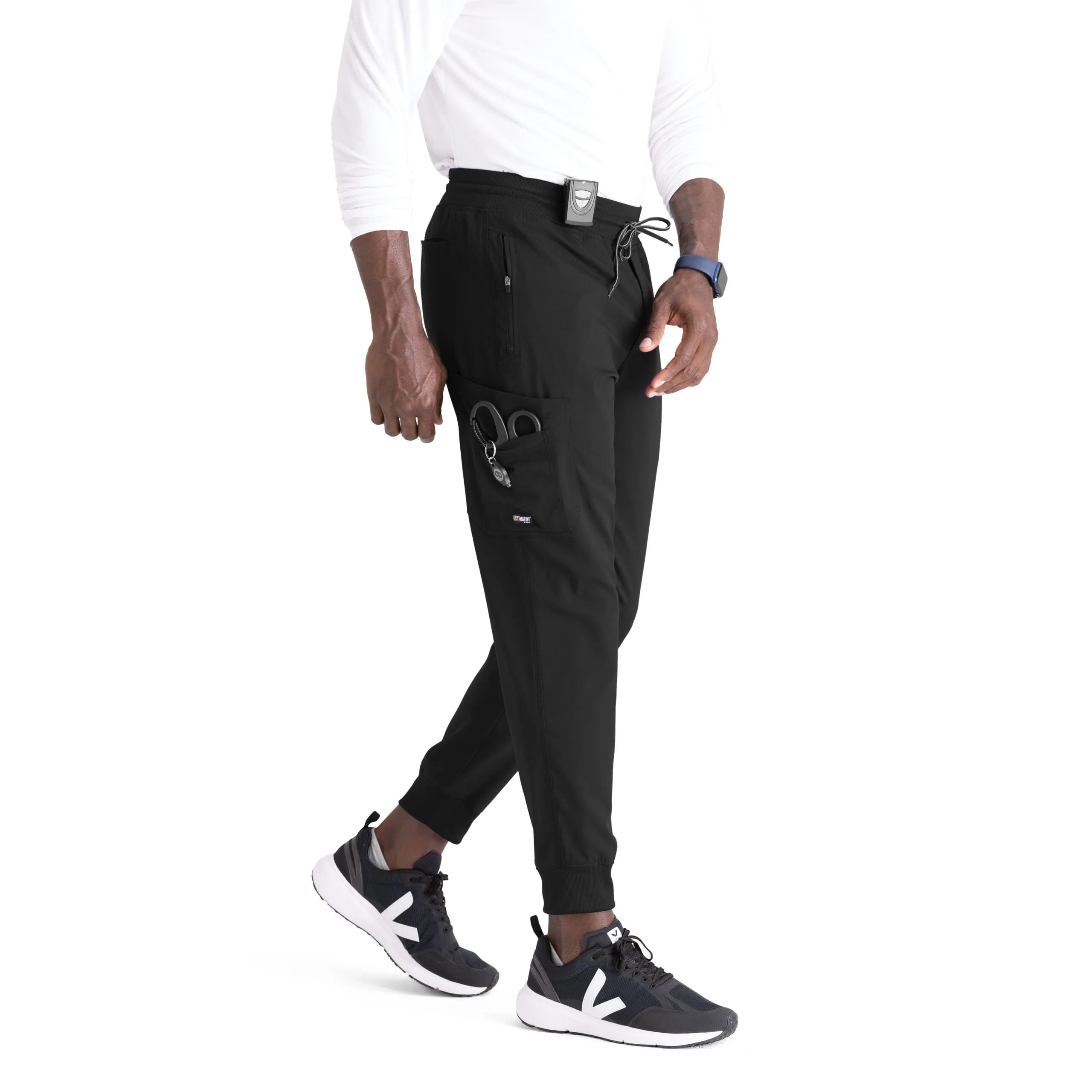 Чоловічий медичний костюм Grey's Anatomy чорного кольору - Зображення 2