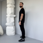 Медичний чоловічий костюм Revolution з V-подібним вирізом чорний - Зображення 5