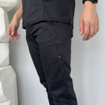 Медичний чоловічий костюм Revolution з V-подібним вирізом чорний - Зображення 9