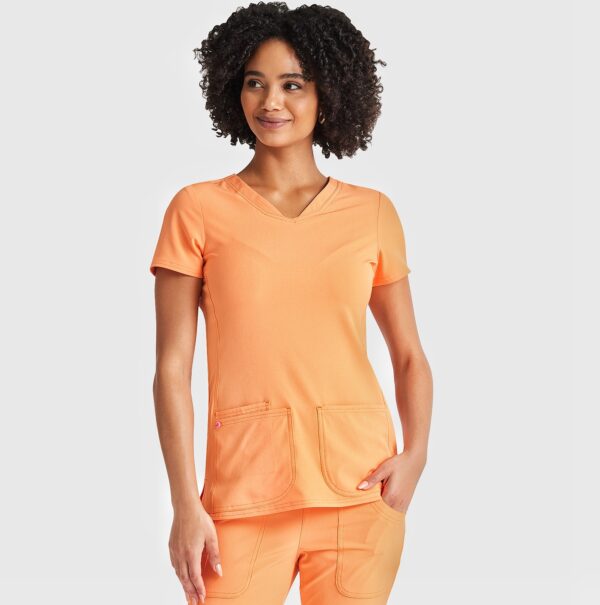 Женский медицинский костюм Grey's HeartSoul оранжевый
