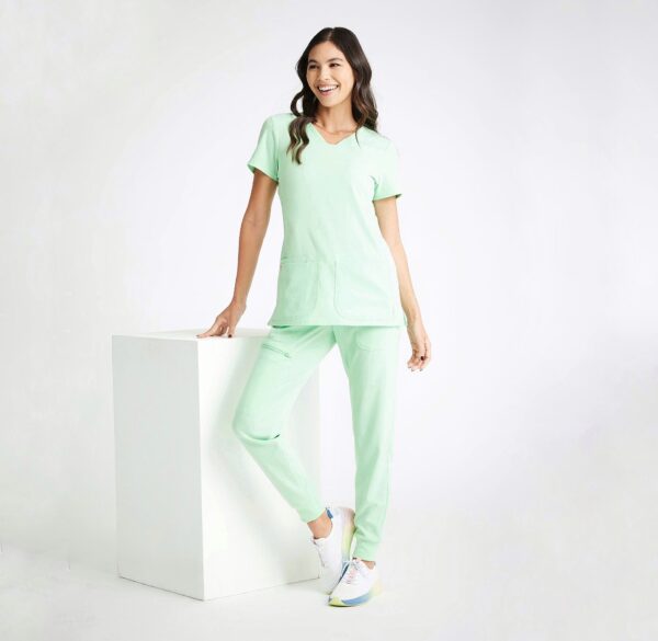 Жіночий медичний костюм Grey's HeartSoul світло-зелений