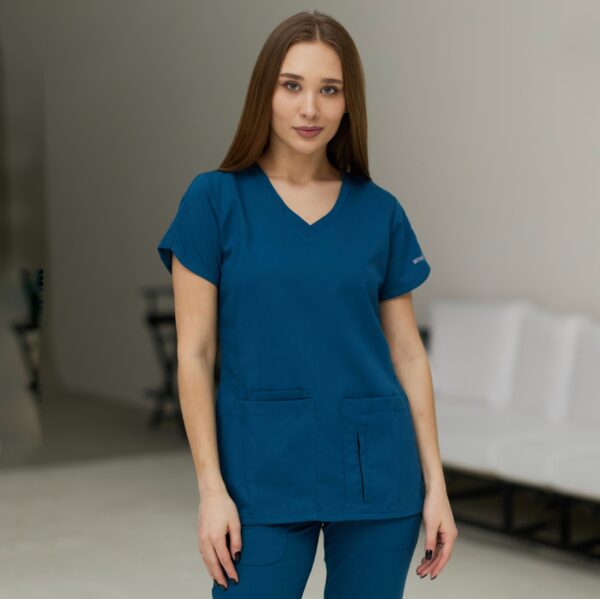 Женский медицинский костюм Grey's Anatomy classic морская волна