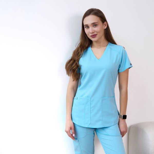 Женский медицинский костюм Med Couture голубой