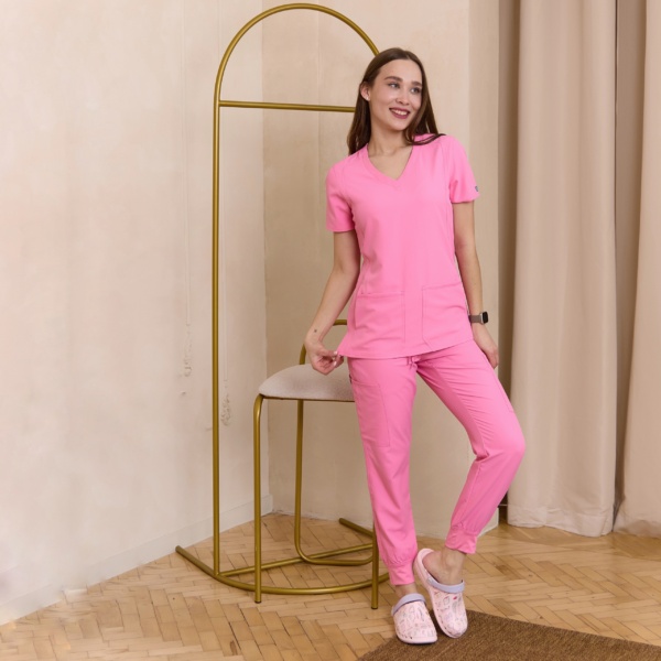 Женский медицинский костюм Med Couture розовый