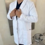 Мужской медицинский халат Barco Verse Lab Coat белый BRC965