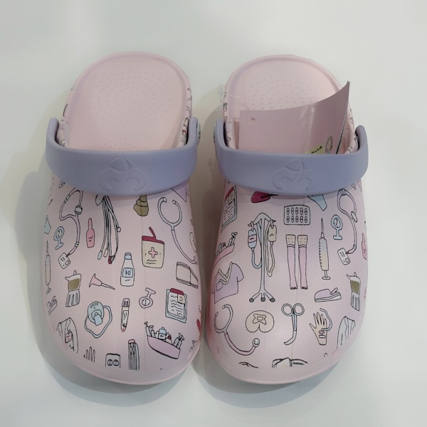 Медицинские сабо Suecos ODEN PRINT MEDICAL PINK