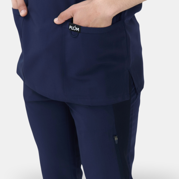 Мужской медицинский костюм Plum синий