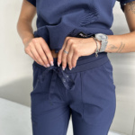 Жіночий медичний костюм Plum синій - Зображення 9