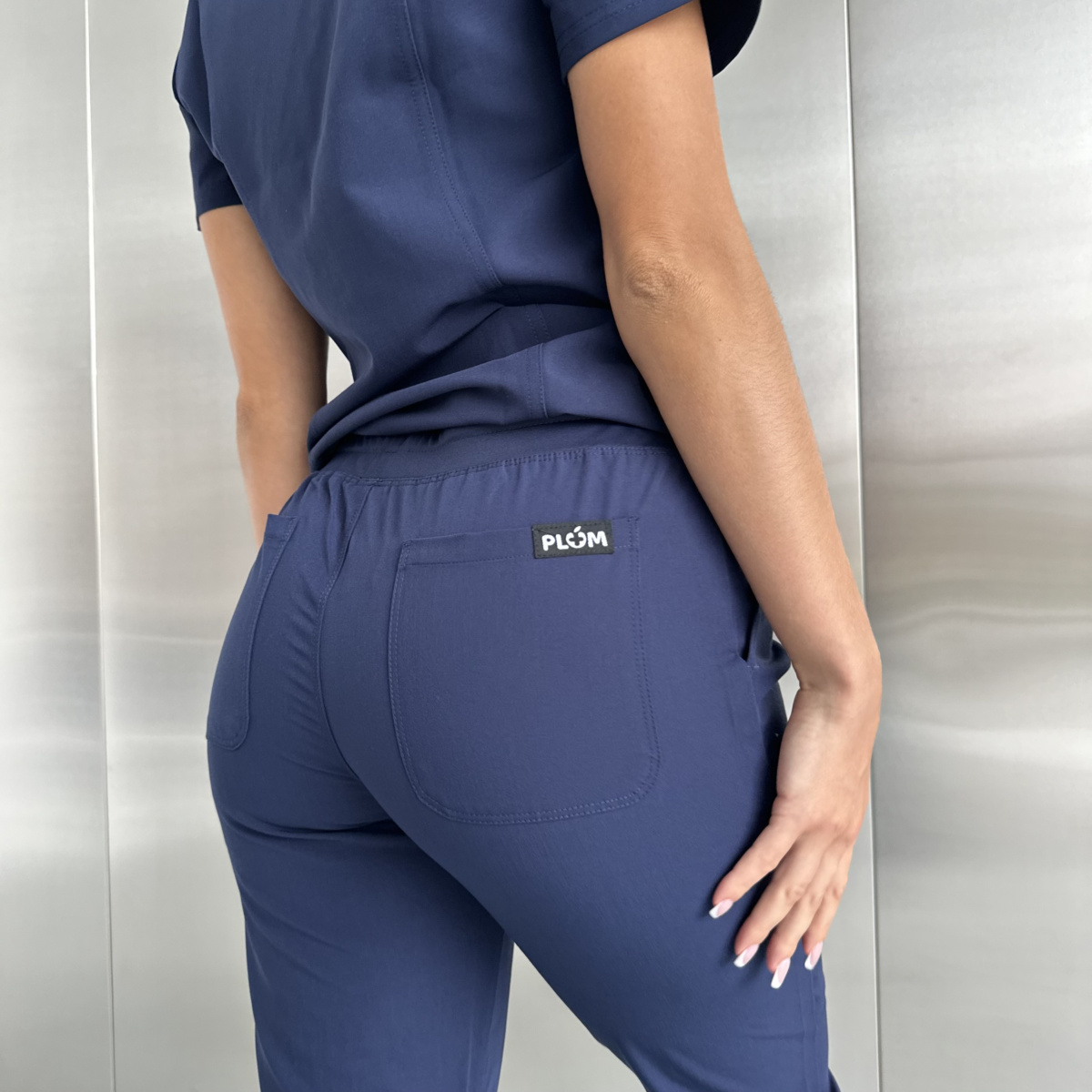 Жіночий медичний костюм Plum синій - Зображення 6