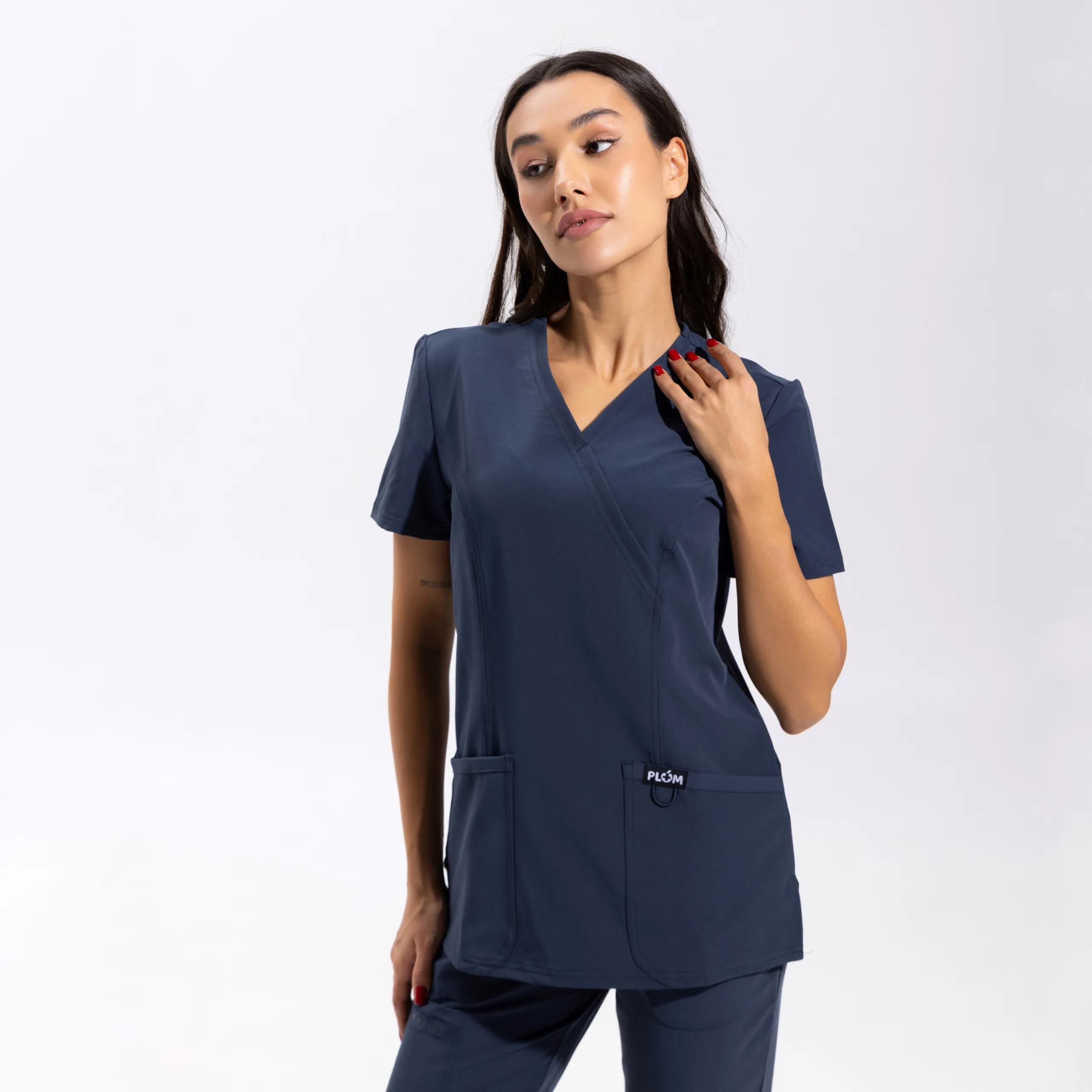 Жіночий медичний костюм Plum сірий - Зображення 4