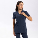 Жіночий медичний костюм Plum сірий