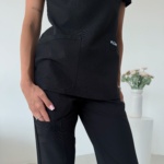 Жіночий медичний костюм Plum чорний - Зображення 9