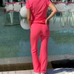 Женский медицинский костюм Heart Soul розового цвета — изображение 4