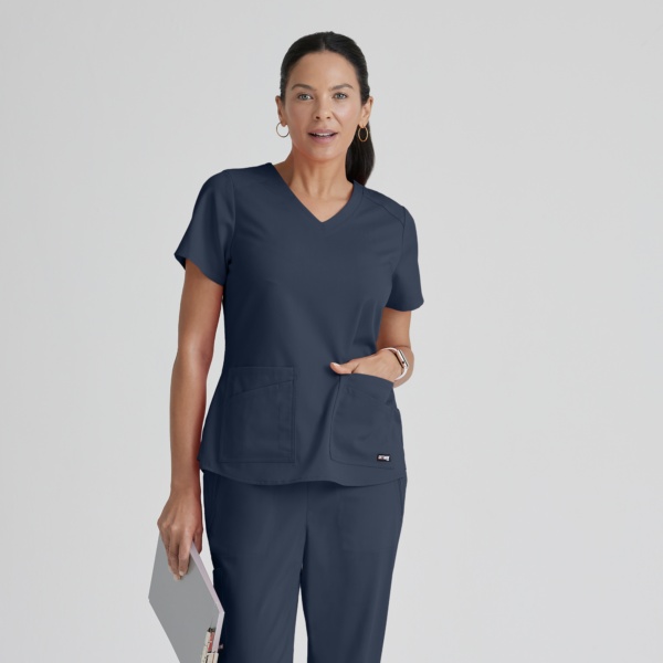 Жіночий медичний костюм Grey's Anatomy Strech графітовий