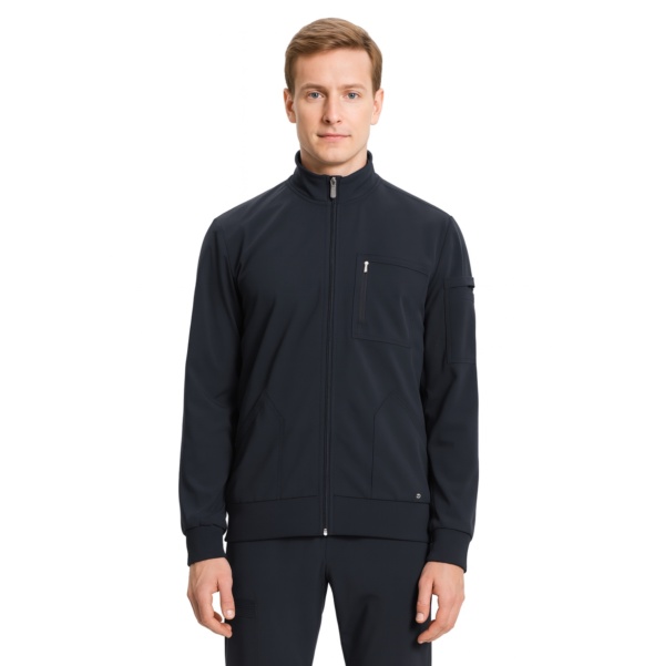 Чоловіча медична куртка на блискавці Infinity сіра Чоловіча медична куртка на блискавці Infinity сіра