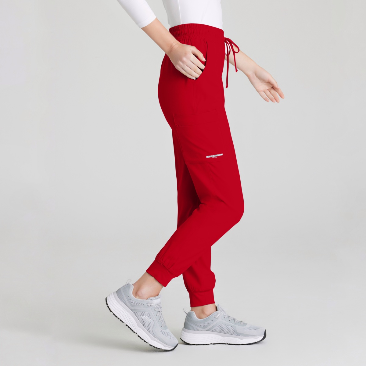 Жіночий медичний костюм Skechers червоного кольору - Зображення 8