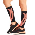 Компресійні гольфи Infinity для литок чорні з помаранчевим - Зображення 4