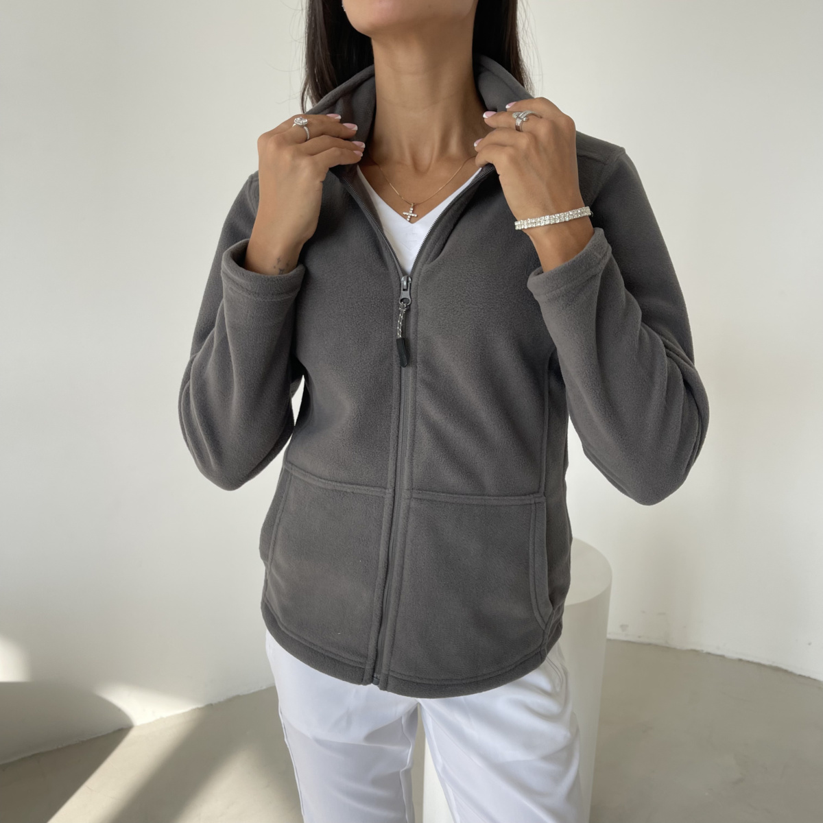 Флиска для врача женская Vililla графитовая — изображение 3