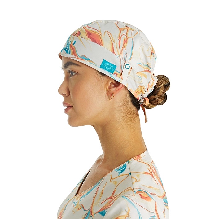 dk513-dickies-unisex-print-scrub-cap-with-mask-tabs-mineral-swirl_3_ Медична шапка Unisex Dickies DK513 MRSW - Зображення 1