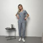 Жіночий медичний костюм Cherokee Originals Ultra сірий - Зображення 3