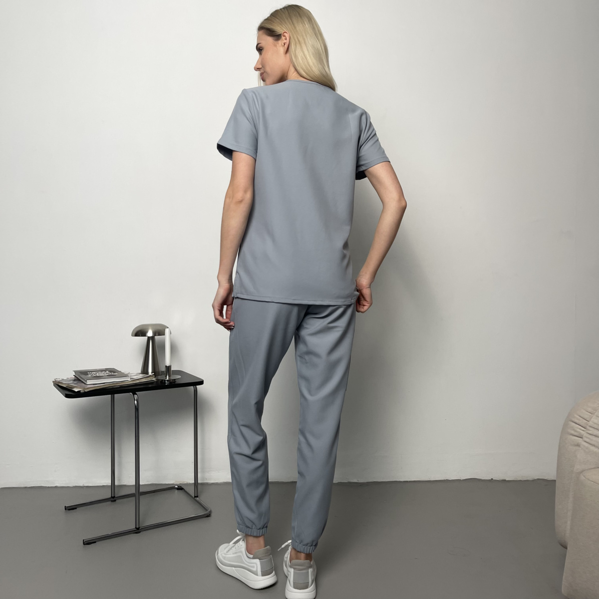 Жіночий медичний костюм Cherokee Originals Ultra сірий - Зображення 7