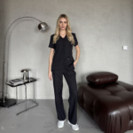 Женский медицинский костюм Cherokee черного цвета — изображение 7