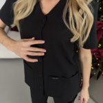 Женский медицинский костюм Cherokee черного цвета — изображение 6