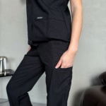 Женский медицинский костюм Cherokee черного цвета — изображение 7