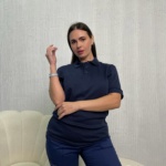 Женский медицинское поло Cherokee синее