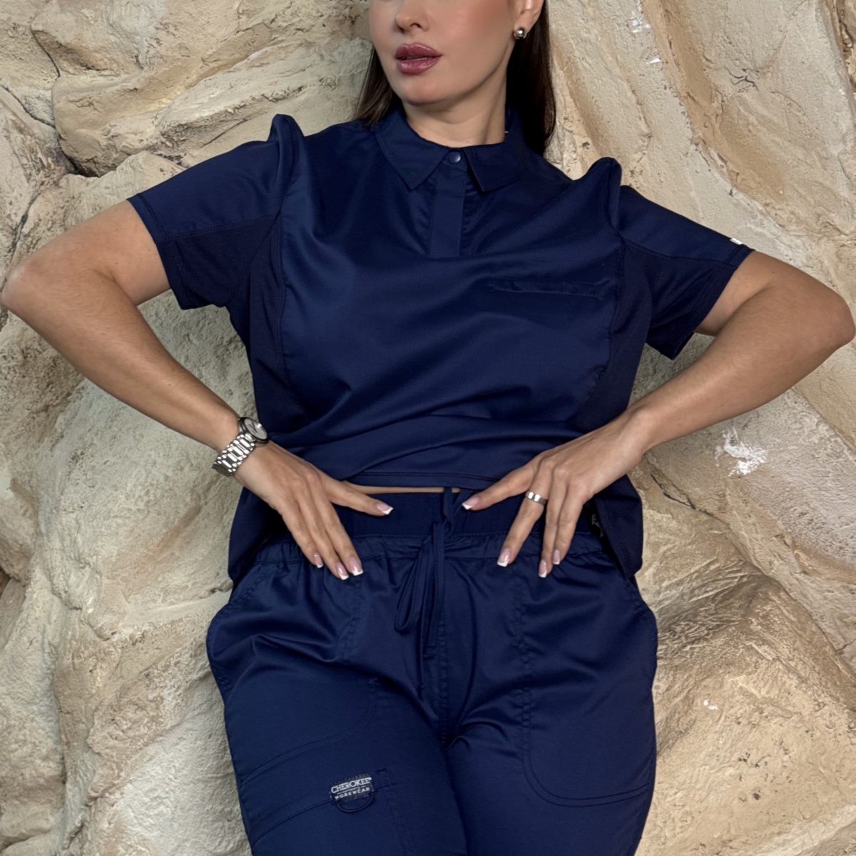 Женский коcтюм Cherokee Revolution c поло синий — изображение 4