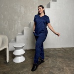 Женский медицинский костюм Cherokee синий — изображение 3