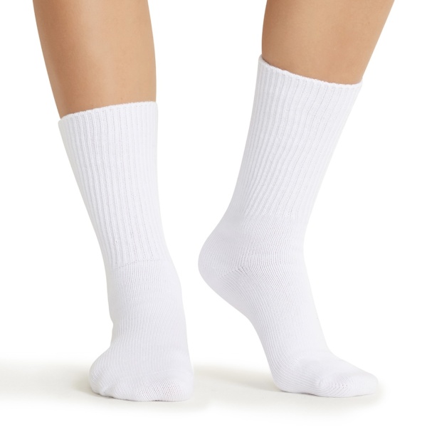 Диабетические носки унисекс CK Legwear Diabetic Crew Sock белые