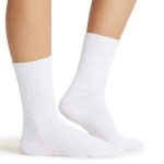 Диабетические носки унисекс CK Legwear Diabetic Crew Sock белые — изображение 4