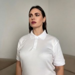 Женский медицинское поло Cherokee белое — изображение 2