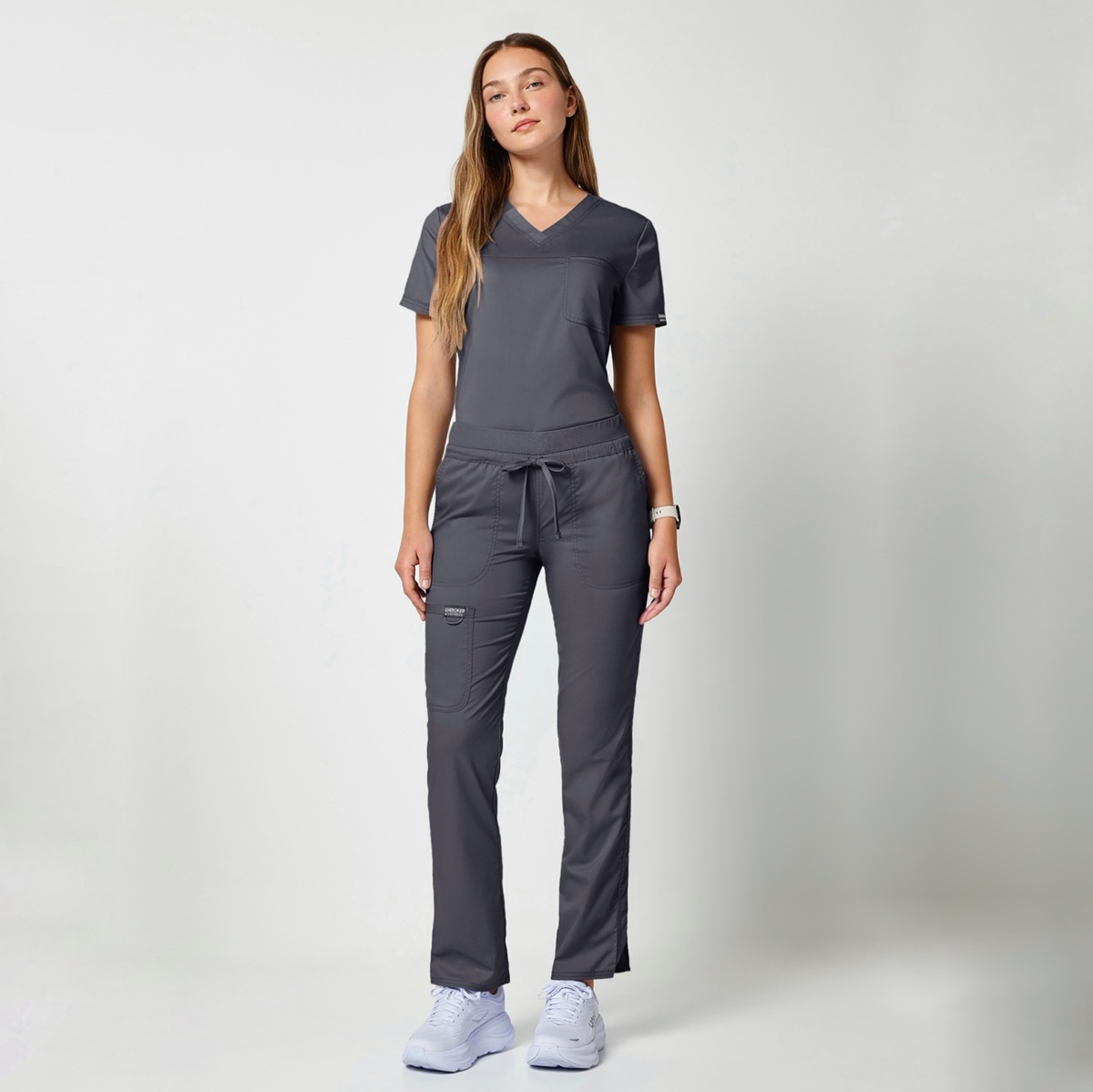 Женские медицинские брюки Cherokee Revolution серые — изображение 5