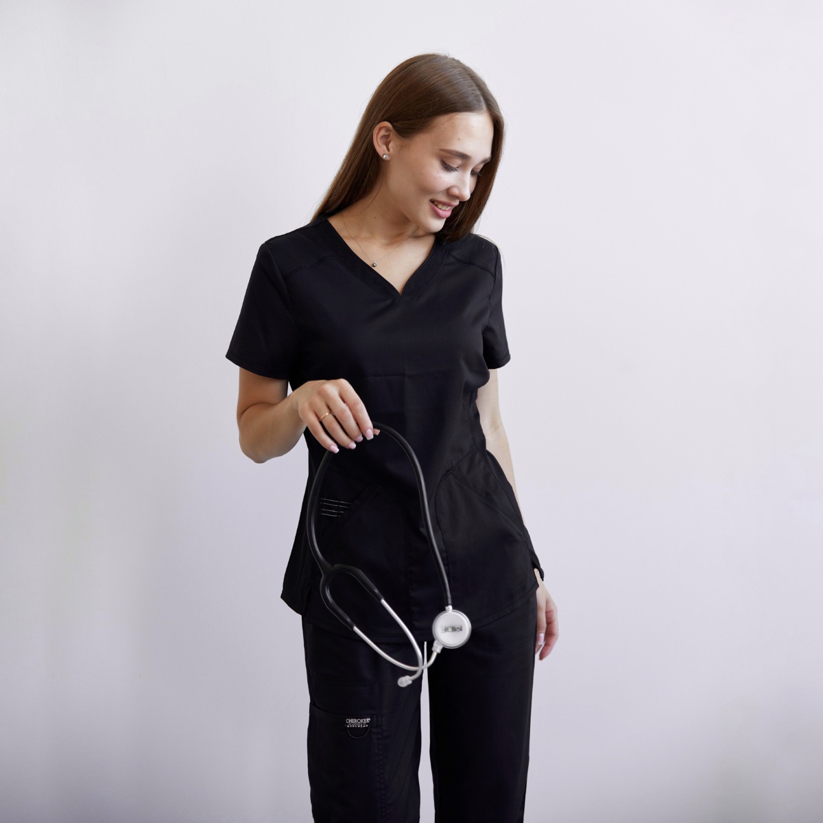 Женский медицинский костюм Cherokee черный — изображение 2