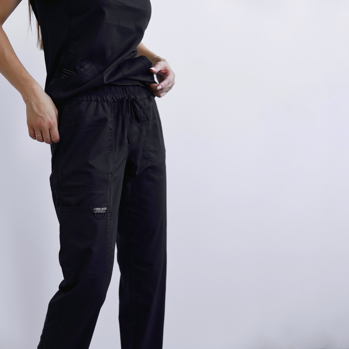 Женский медицинский костюм Cherokee черный — изображение 7