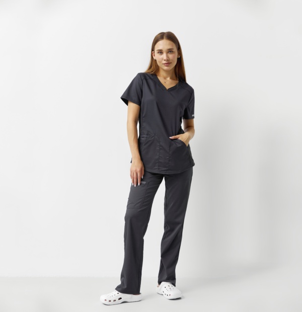 Женский медицинский костюм Cherokee графитовый