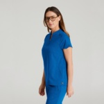 Женский медицинский костюм Grey's Anatomy™ Spandex Stretch ярко-синий — изображение 3