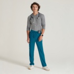 Мужской медицинский костюм Grey's Anatomy™ Evolve морская волна — изображение 2