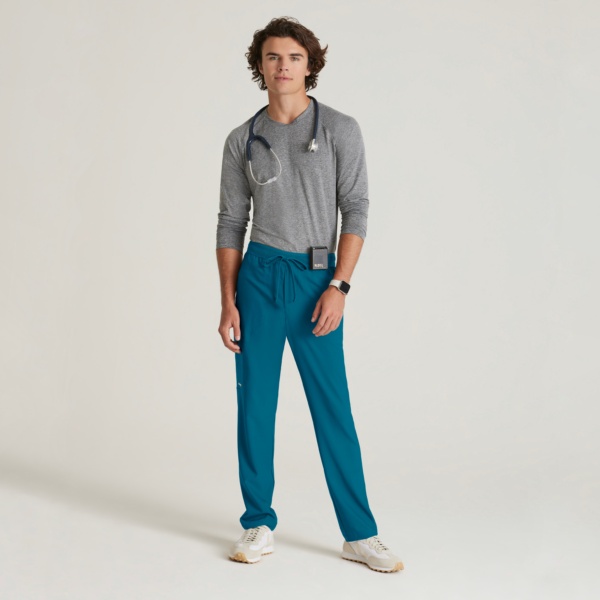 Мужской медицинский костюм Grey's Anatomy™ Evolve морская волна