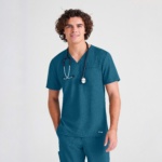 Мужской медицинский костюм Grey's Anatomy™ Evolve морская волна