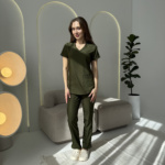 Женский медицинский костюм Grey's Anatomy™ Evolve оливковый — изображение 5